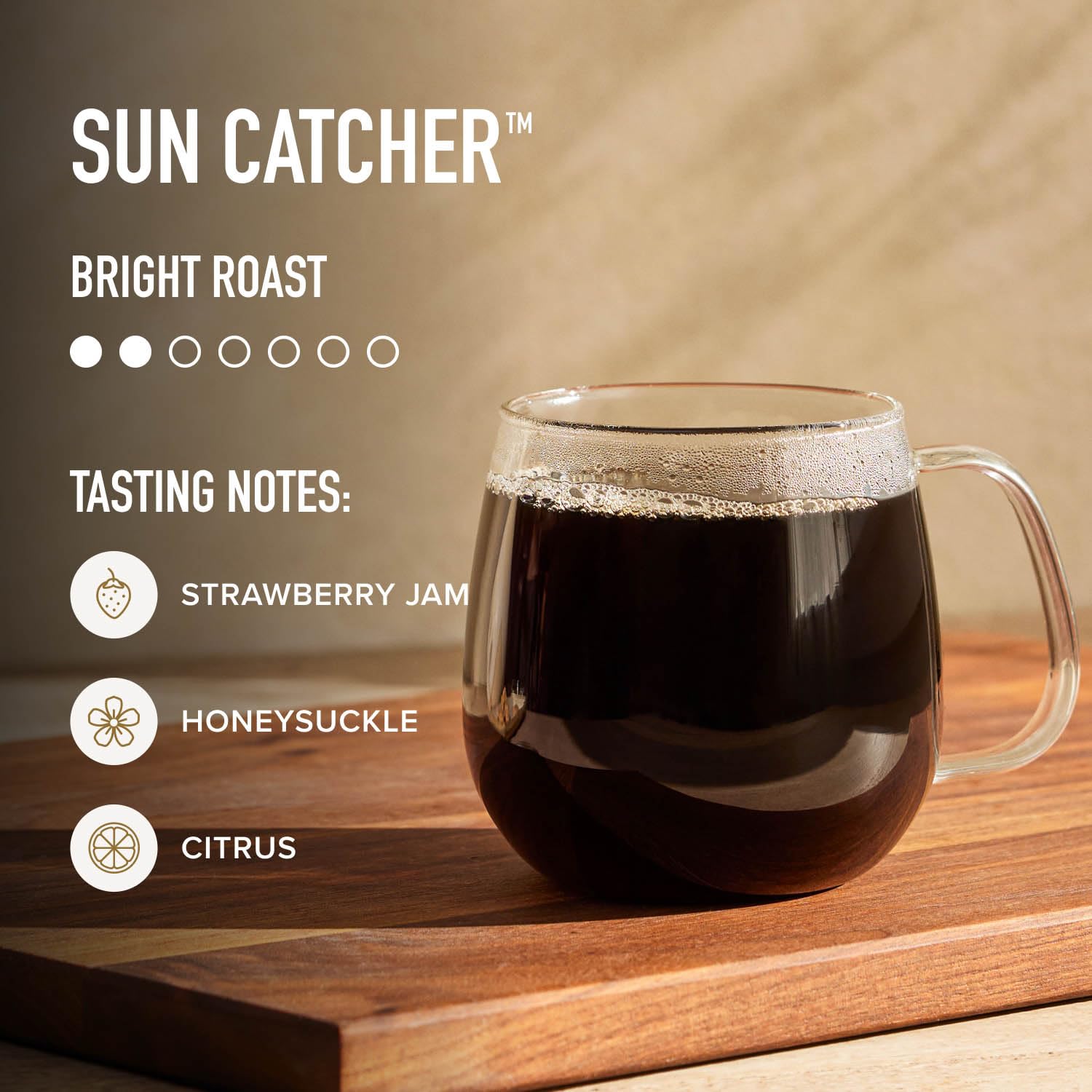 Peet's Sun Catcher in pour-over Chemex setup for clean bright flavor