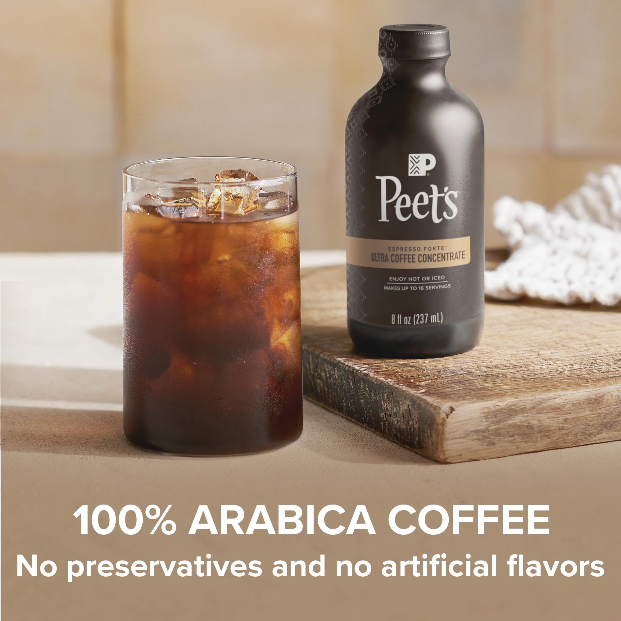 Peet's open bottle in refrigerator showing storage advice and freshness preservation