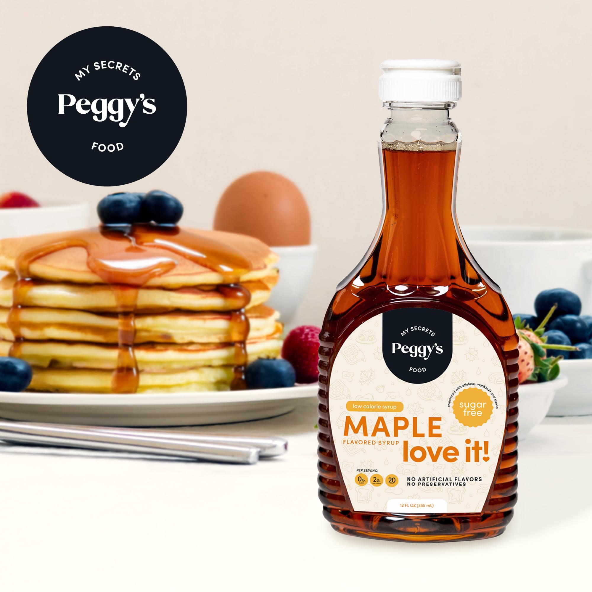 Peggy's Food ingredient blend of allulose and monk fruit on display