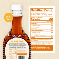 Peggy's Food pouring close-up highlighting smooth texture and drizzle