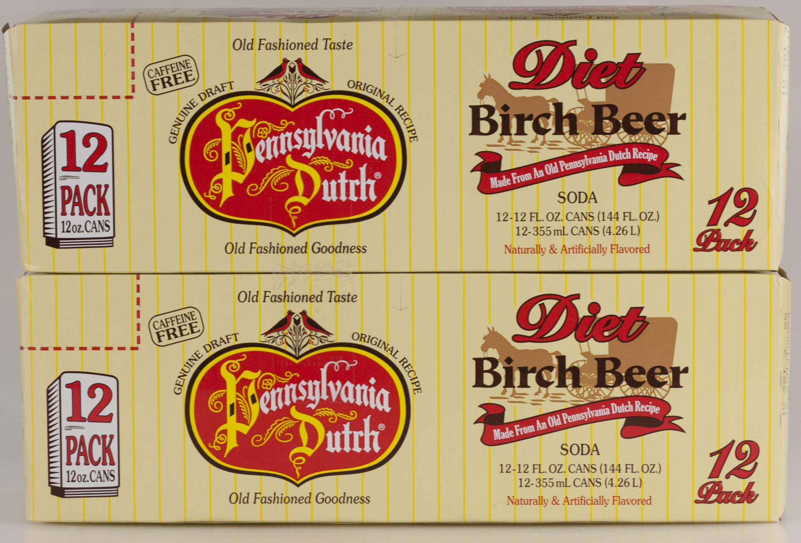 PA Dutch front can showing label and vintage design, appealing look