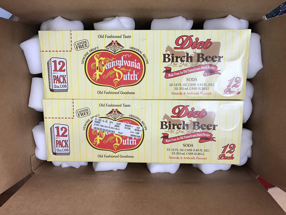 PA Dutch case next to a soda can for scale, shows 24-can quantity