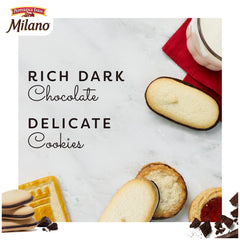 Pepperidge Farm close-up of Milano cookie texture highlighting delicate crispness