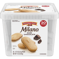 Pepperidge Farm front tub packaging showing multipack convenience and freshness