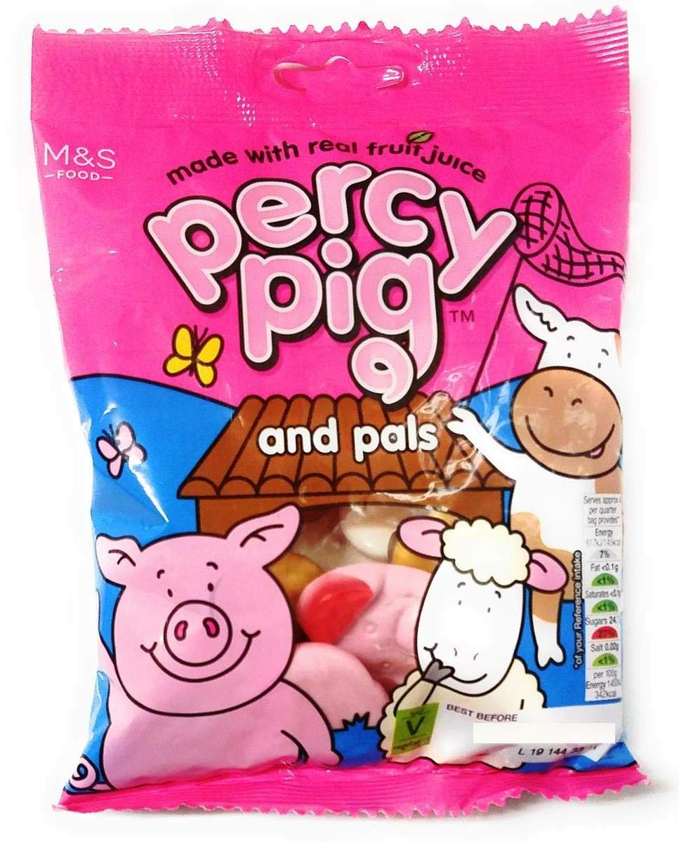 Bowl of Percy Pigs and Pals on kitchen counter for sharing — Percy Pigs easy party snack benefit
