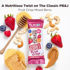 Perfect Bar ingredients spread with oats, nuts, berries for transparency