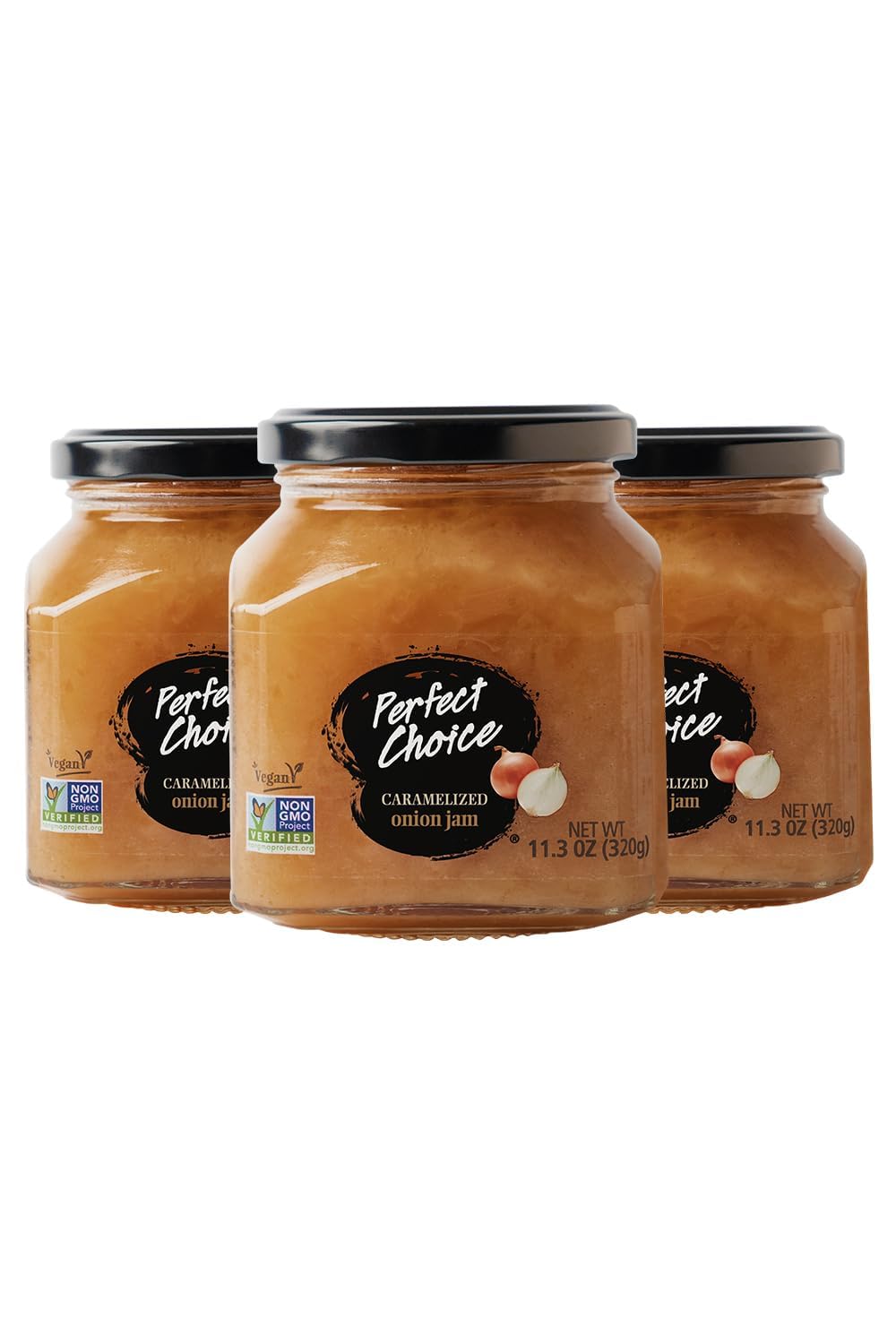 Perfect Choice front label jar showing branding and clear product view for recognition