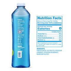 Perfect Hydration bottle texture detail illustrating clarity and premium finish