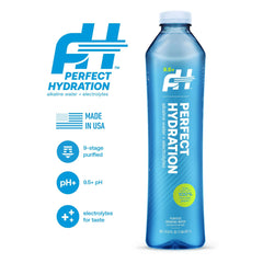 Perfect Hydration close-up of cap and label for easy opening and brand trust