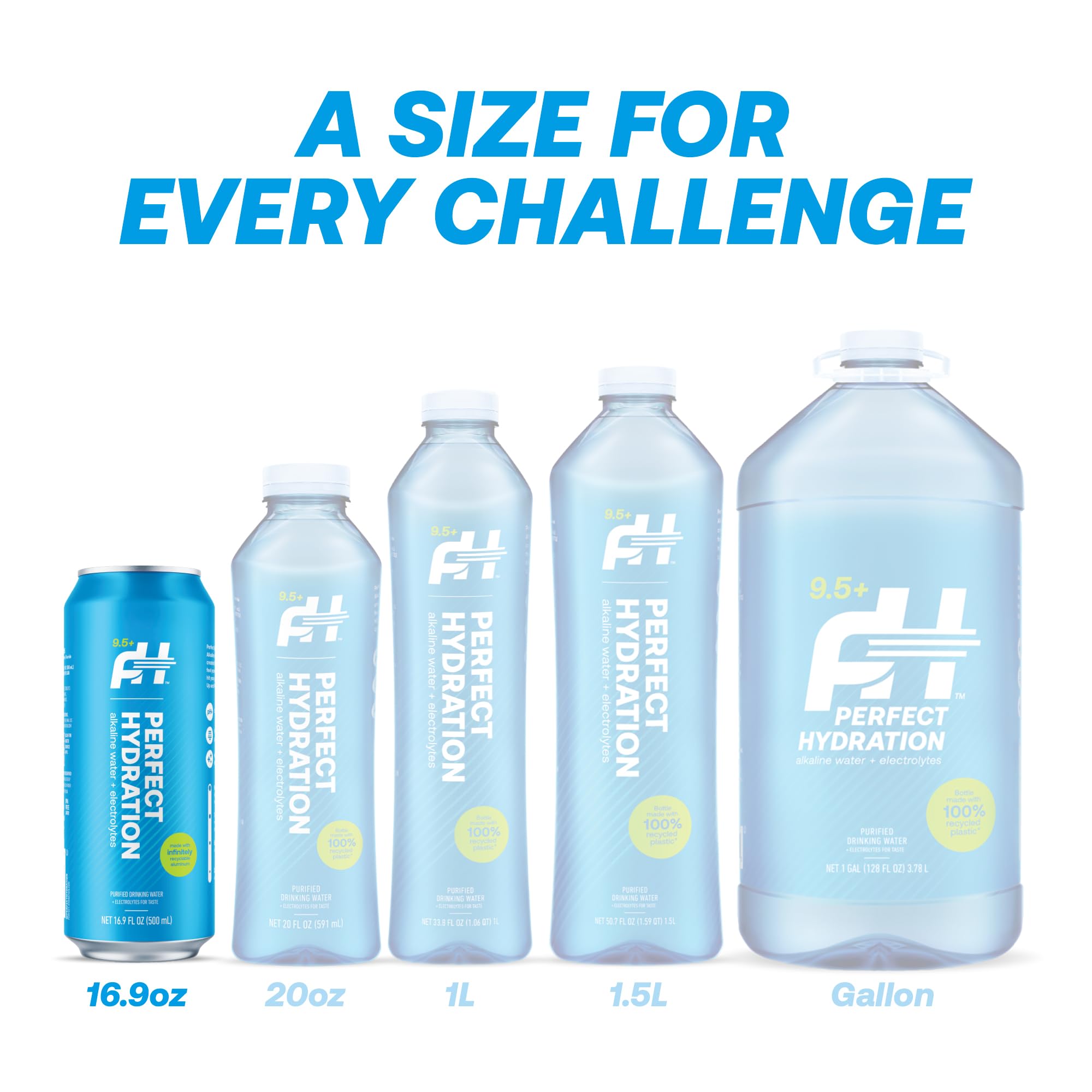 Perfect Hydration can in outdoor setting showing active lifestyle and convenient hydration benefit