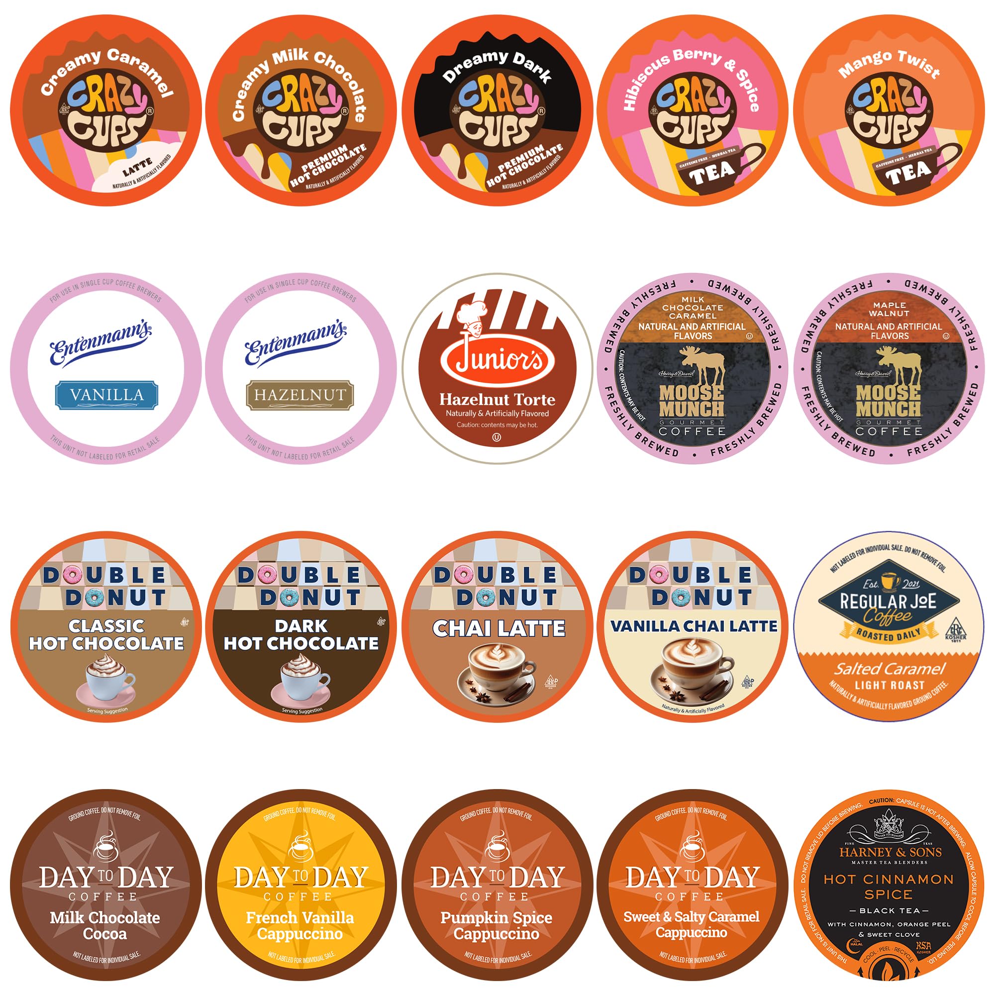 Perfect Samplers front packaging showing 20-count variety pack for easy selection
