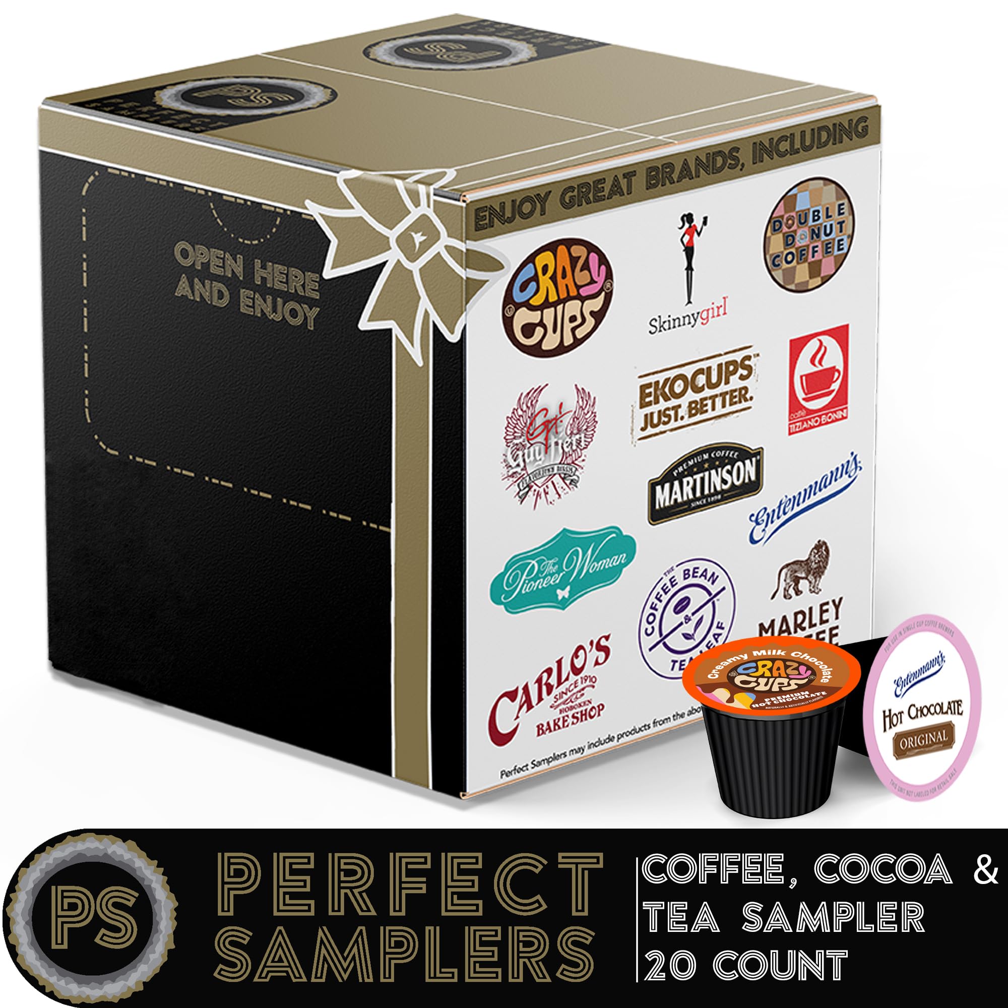 Perfect Samplers single-serve pods arranged to highlight assortment and convenience