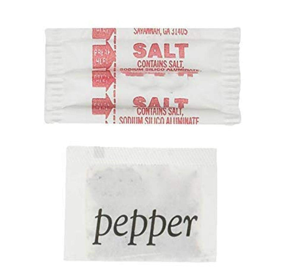 Perfect Stix front view of salt and pepper packets showing sealed packaging and portion convenience