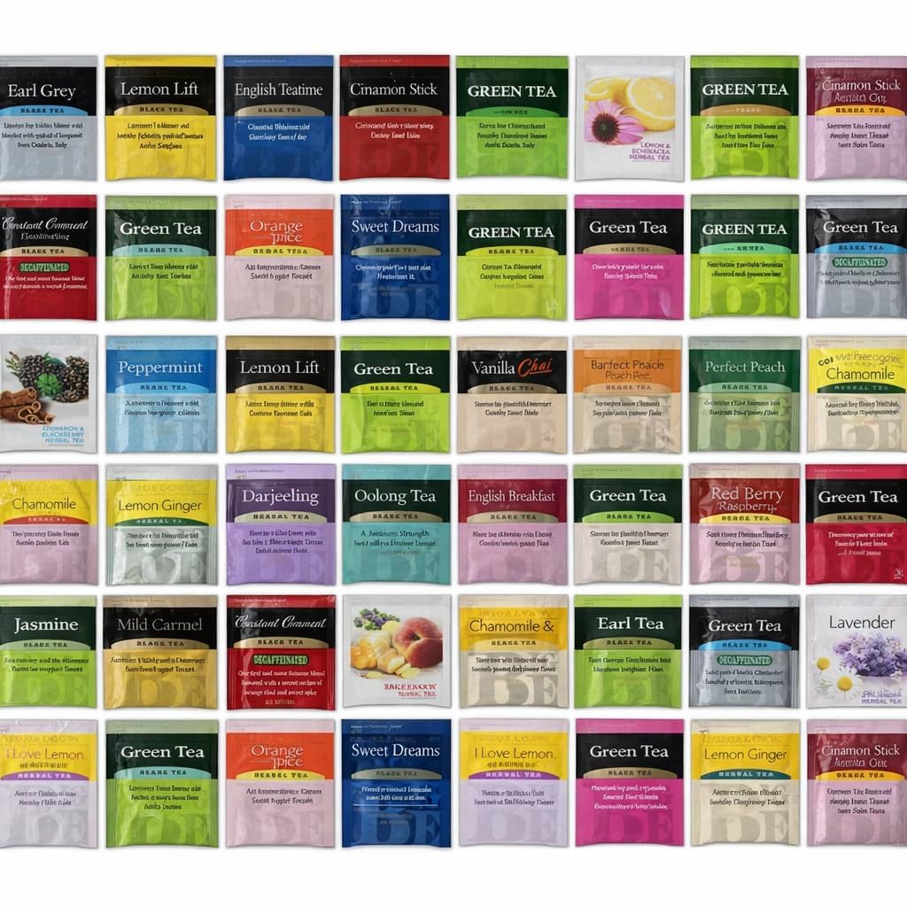Generic Perfect Tea front packaging showing variety pack convenience and selection