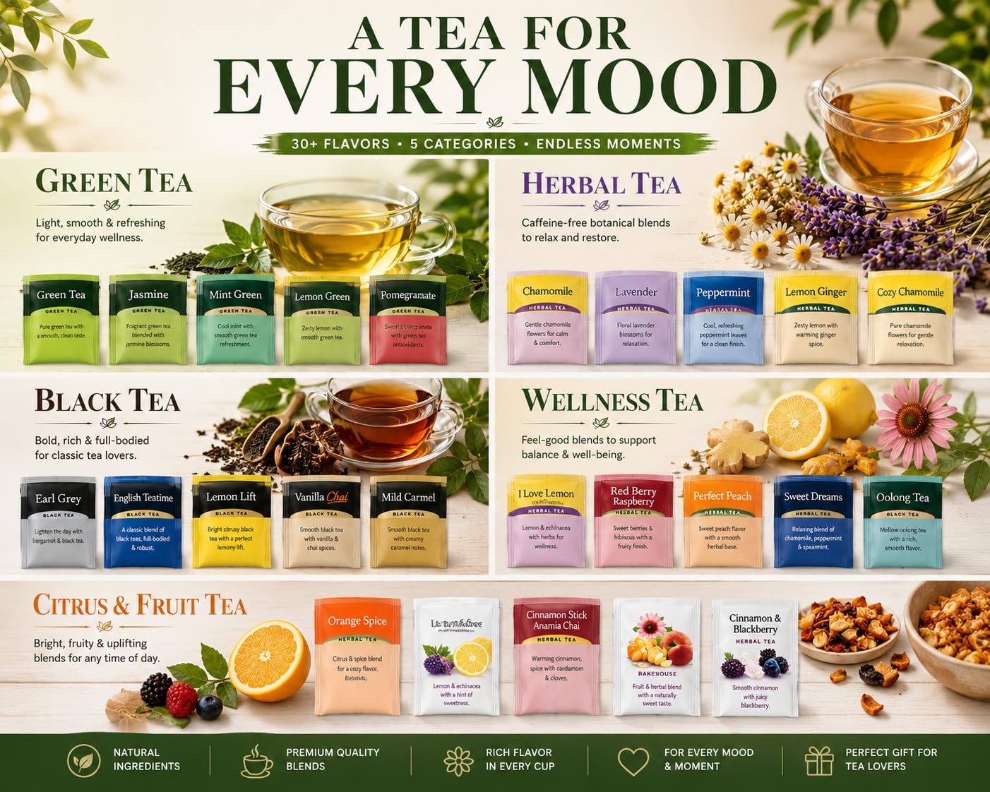 Gift-ready box of Generic Perfect Tea presented for easy corporate gifting