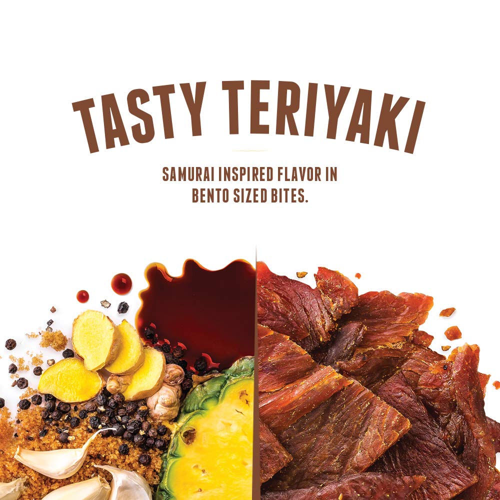 Perky Jerky on picnic plate outdoors, flavorful snack for active lifestyles
