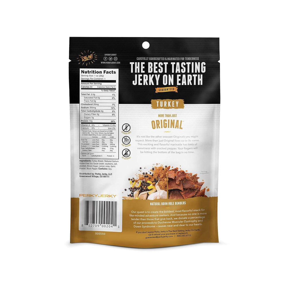 Perky Jerky close-up of tender turkey strips highlighting soft texture