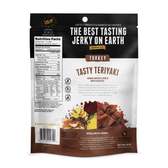 Perky Jerky close-up of marinated texture highlighting juicy, tender mouthfeel