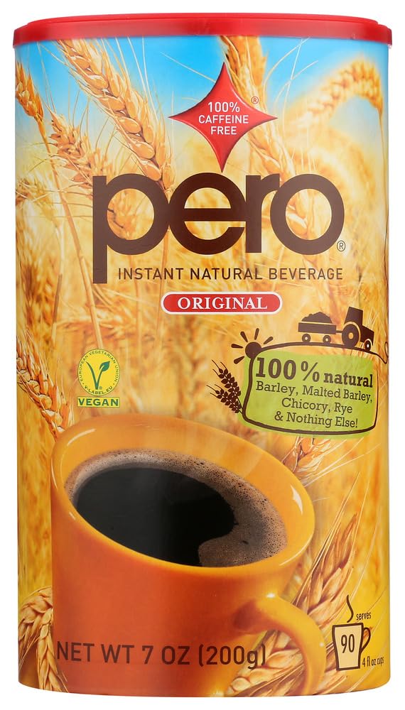 Pero front packaging showing jar and label, clear product identification and convenience