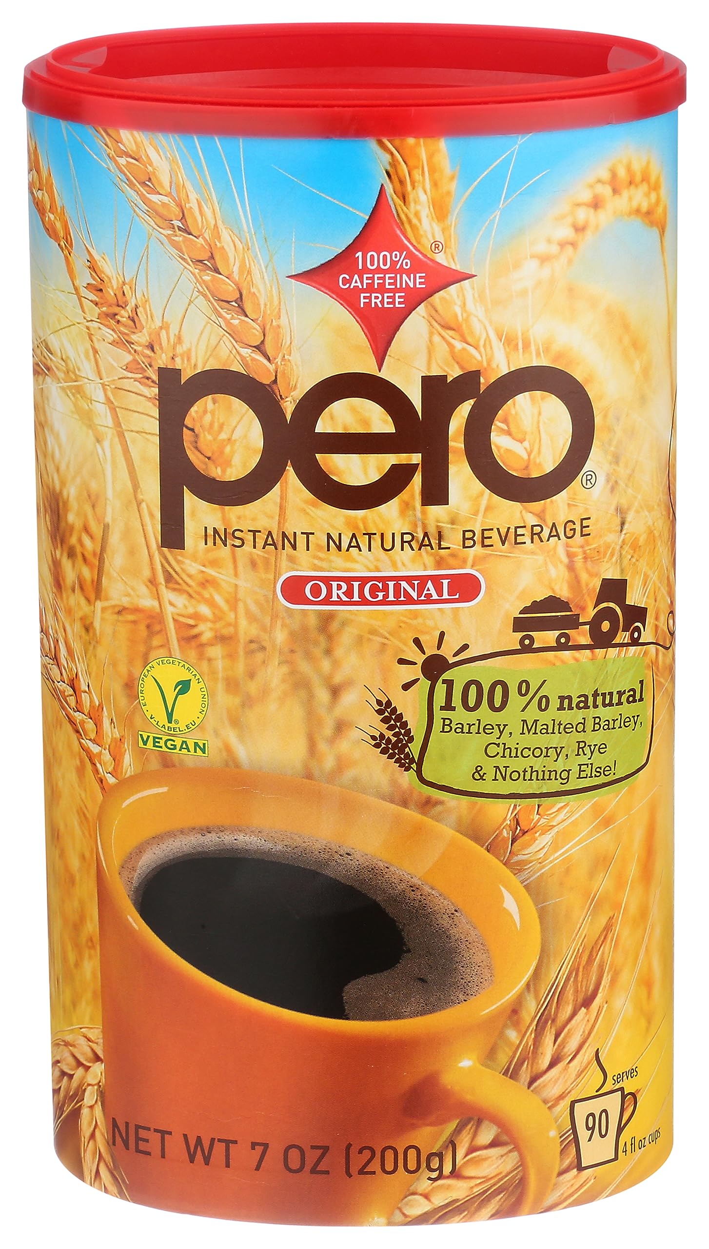 Pero prepared beverage in mug showing warm, low-acidity comfort