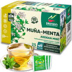 Peruvian Naturals front packaging showing brand and 25 tea bags, invites discovery