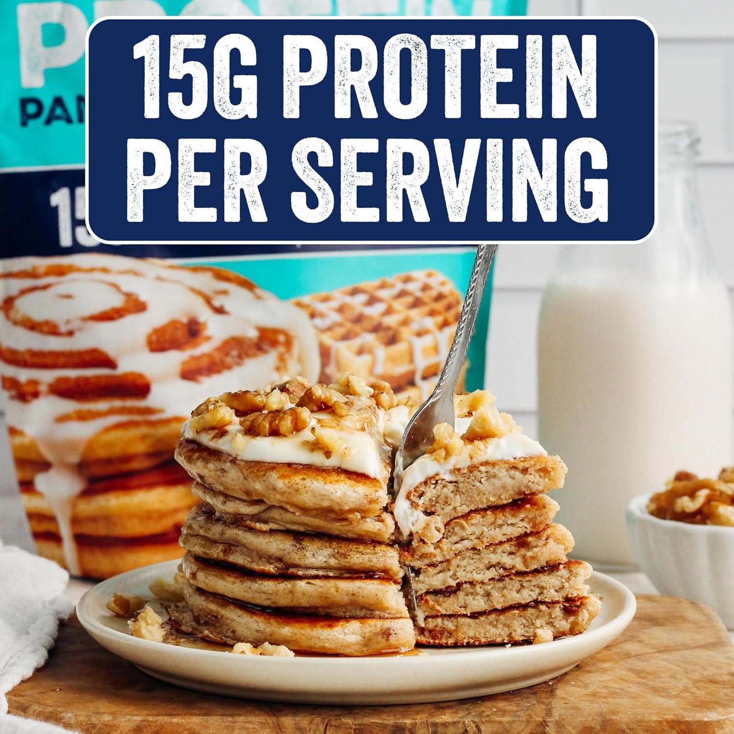 PEScience waffle cooking on iron with crisp edges for quick breakfasts