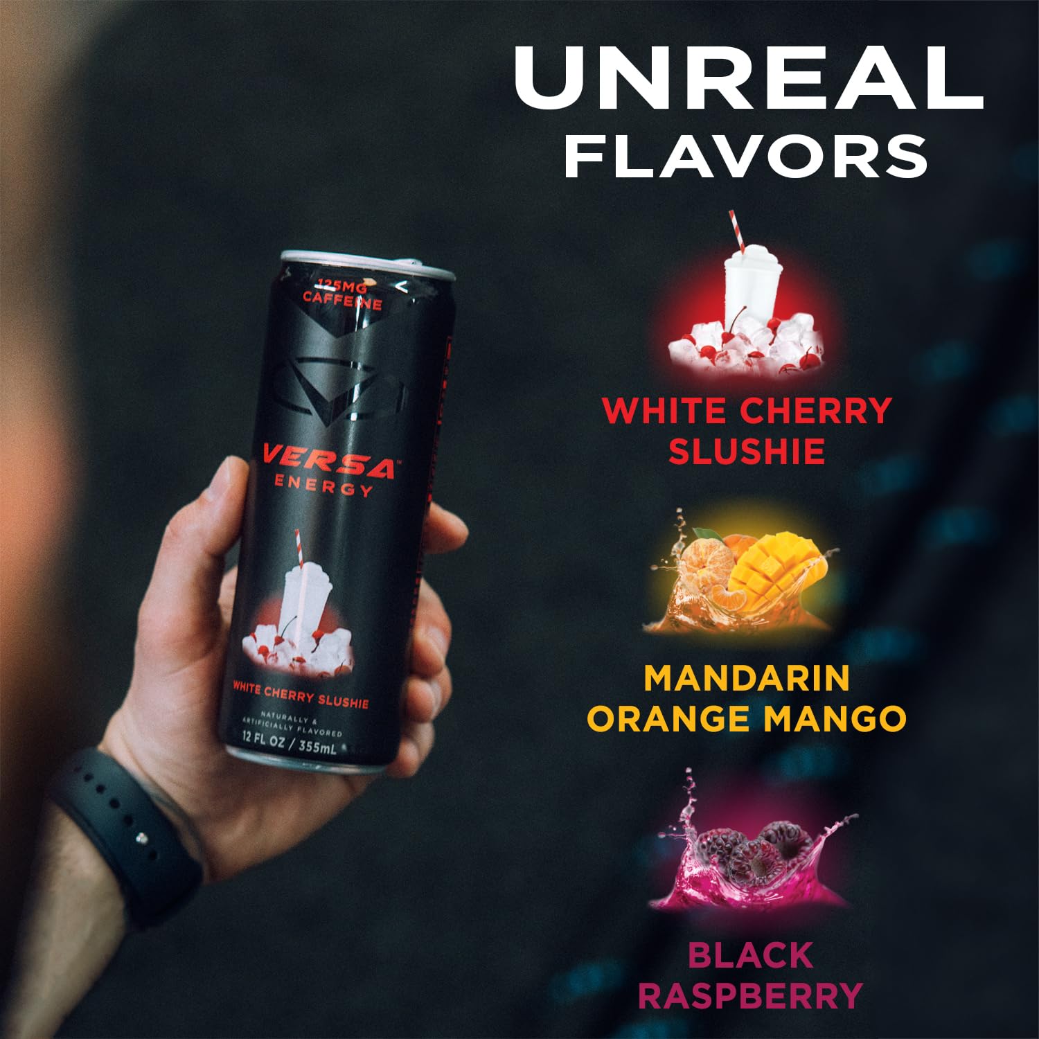 PEScience VERSA opened can top view emphasizing ready-to-drink convenience
