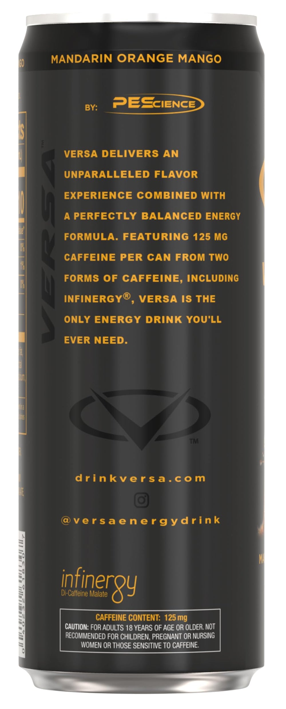 PEScience VERSA recyclable aluminum can underlining eco-friendly packaging benefit