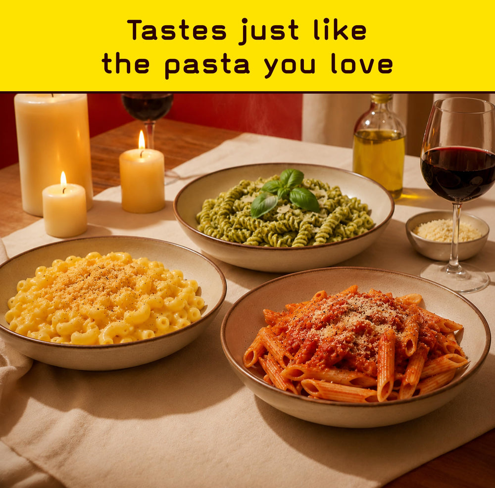 Pete's Pasta rotini shape detail illustrating sauce grip and spiral texture