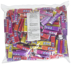 PEZ bulk bag front view showing mixed flavors and party-ready convenience