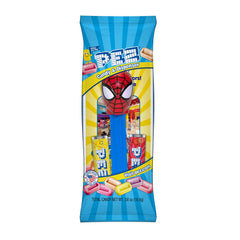 PEZ close-up of a Marvel dispenser detail showcasing character face and collectible appeal