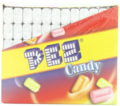 PEZ refills loading into dispenser showing PEZ brand convenience and quick refill benefit