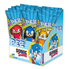 PEZ Sonic front packaging showing character head and easy candy access