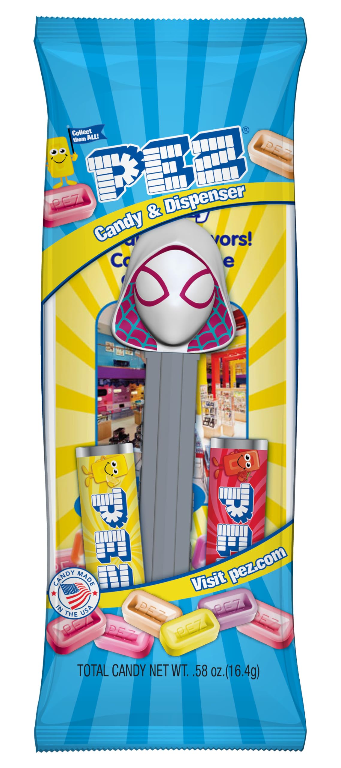 PEZ Spider-Man group arranged on party table adding themed fun