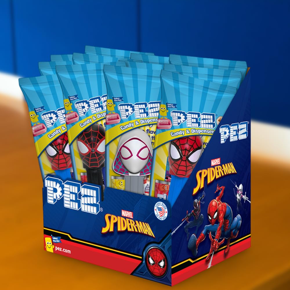 PEZ Spider-Man individually wrapped dispenser ready for gifting