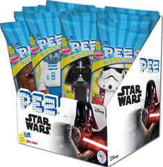 PEZ showing pack front with Star Wars branding and assorted dispensers for easy gifting
