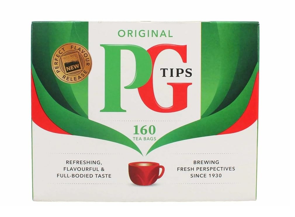 PG Tips box beside common items illustrating pack size advantage