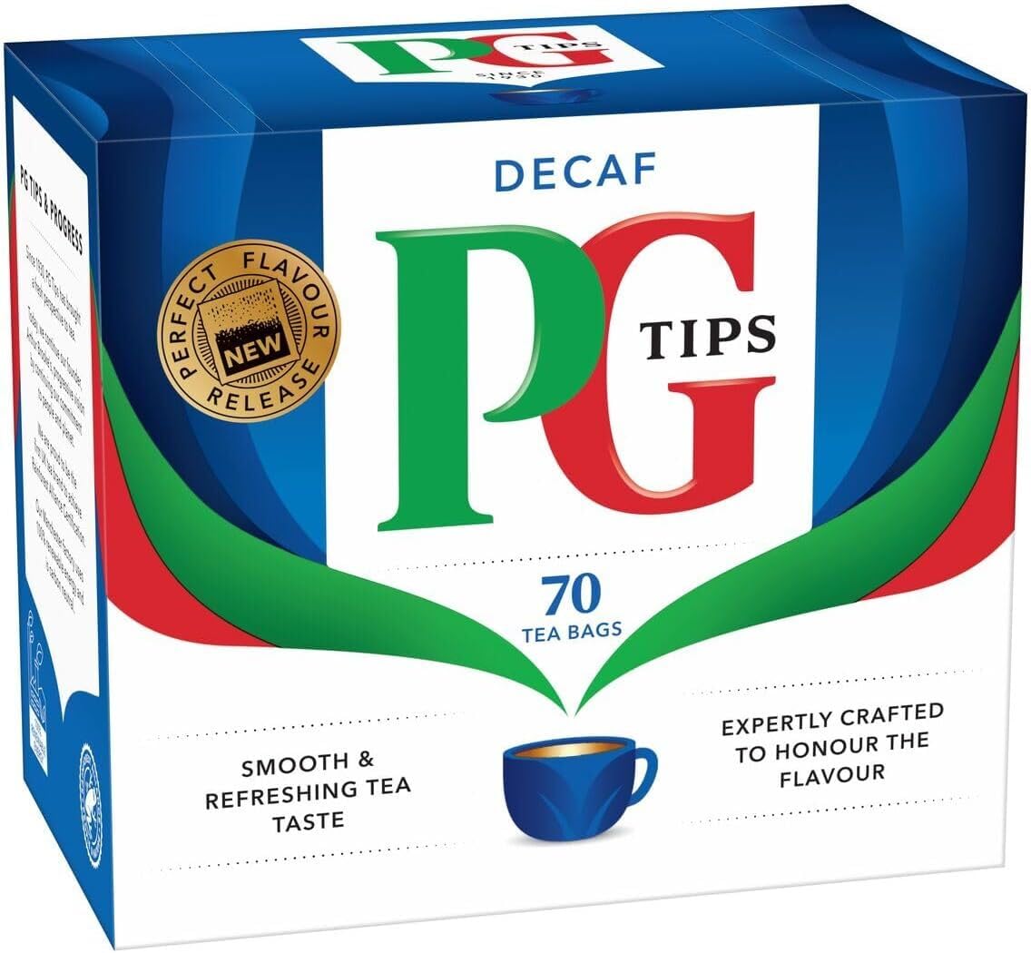 PG Tips decaf brewing in mug illustrating easy preparation benefit