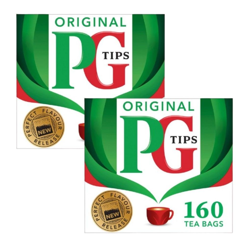 PG Tips front packaging showing two boxes and quantity benefits