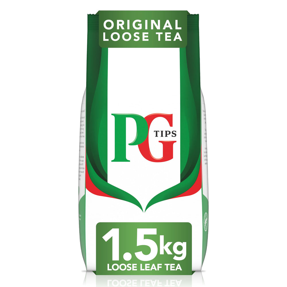 PG Tips bag front view showing 3.3 pound packaging and blend information