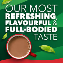 PG Tips tea leaf blend detail showing high-altitude leaves and freshness