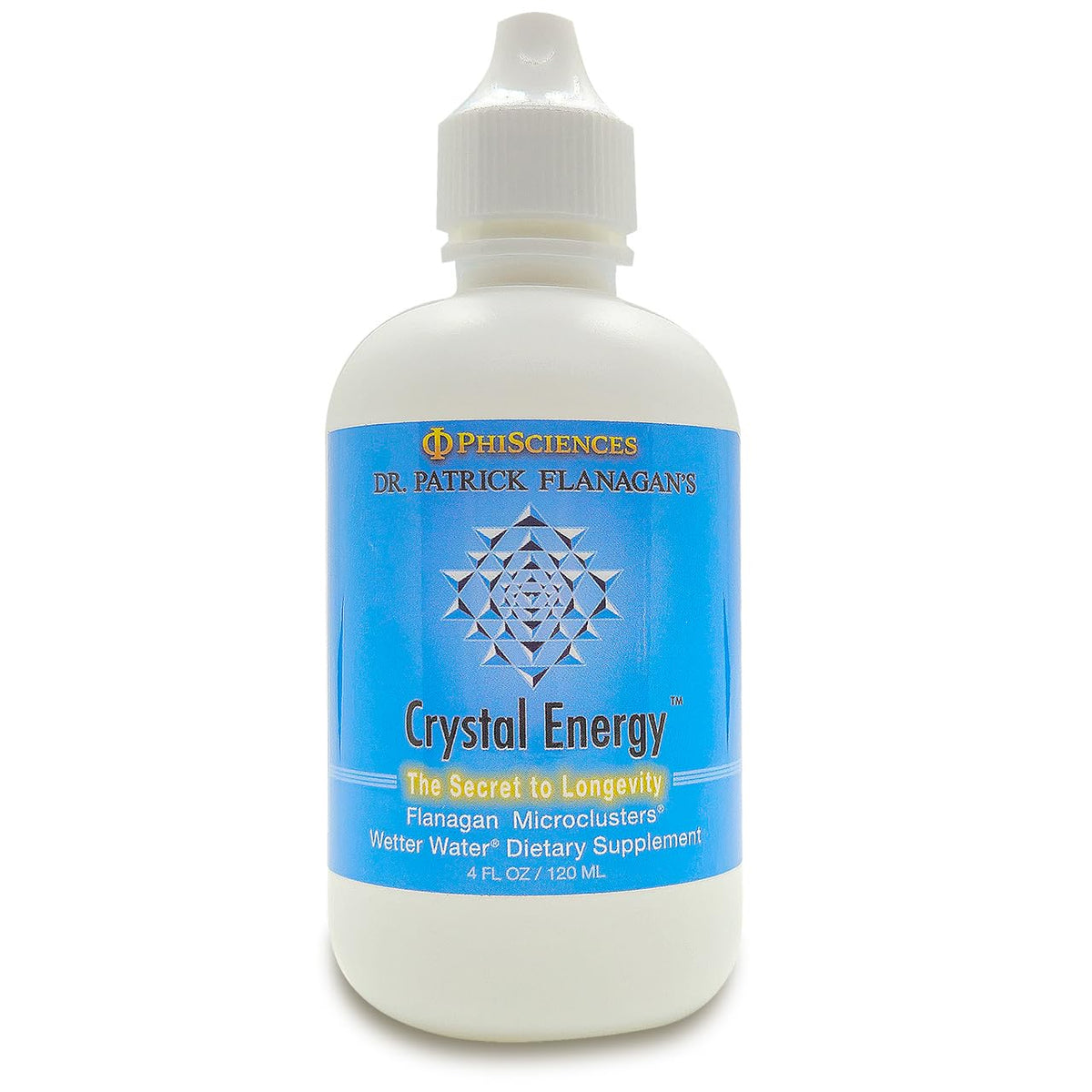 Phi Sciences front label showing product name and 4 ounce bottle benefit clear identification