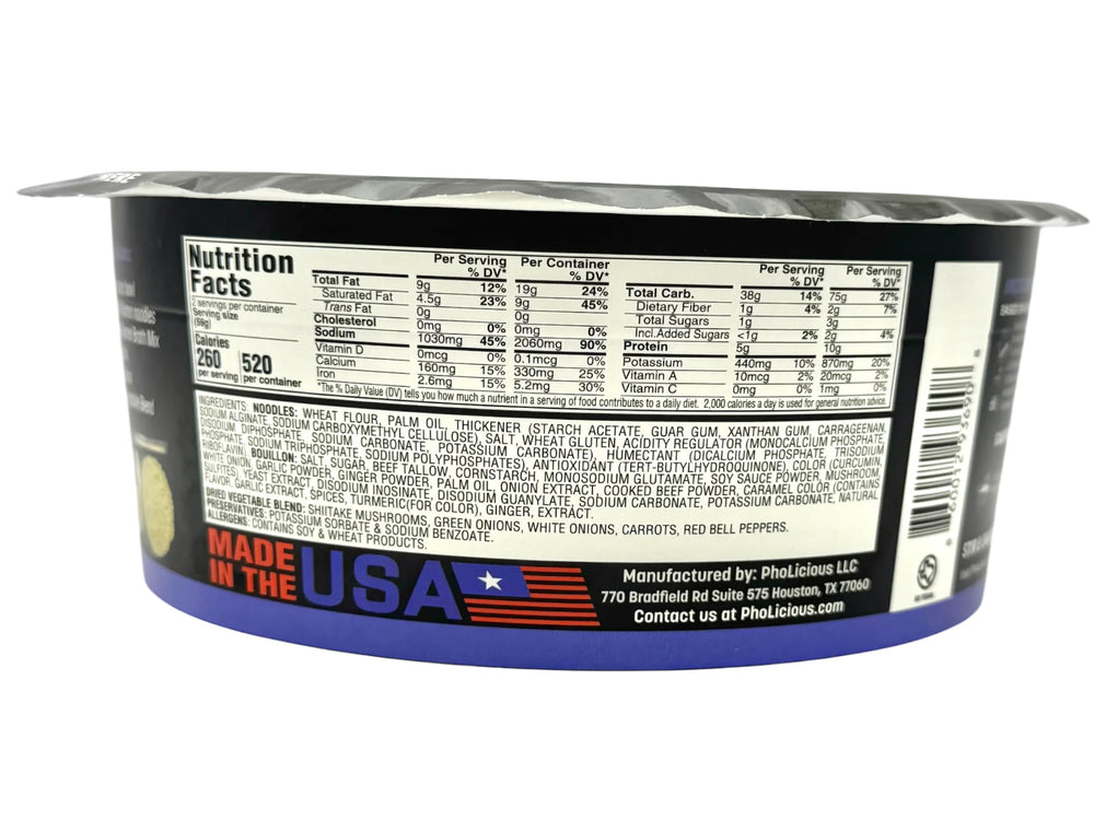 PhoLicious bowl inside microwave demonstrating easy quick preparation