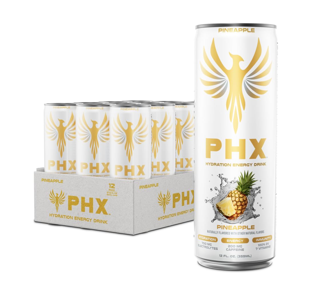 PHX pineapple front can showing brand and refreshing look for quick recognition