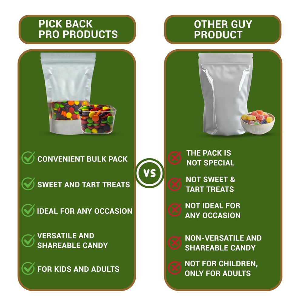PICK PACK PRO PRODUCTS Spree chewy spread on a party table for sharing convenience