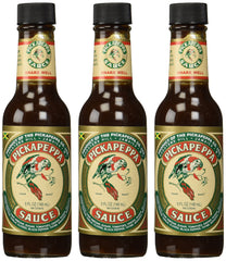 Pickapeppa front label on 5 oz bottle showing brand and vintage flavor benefit