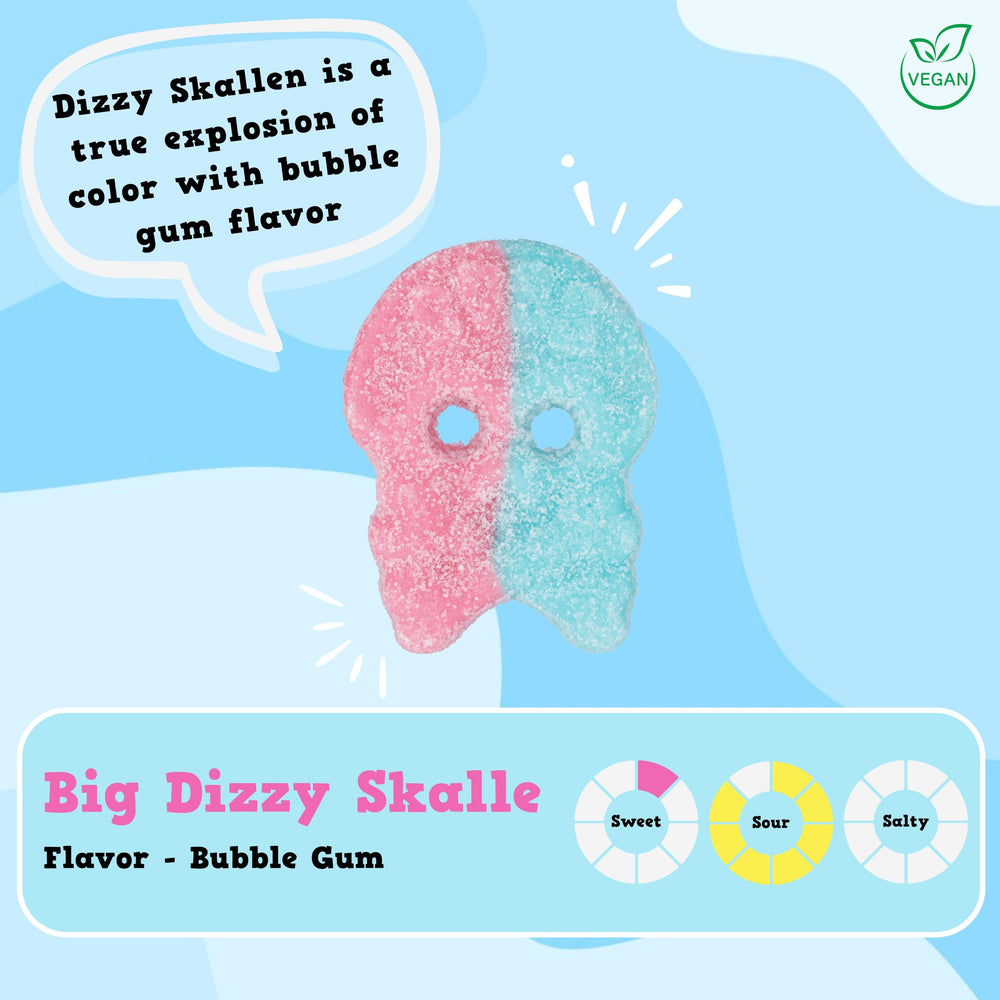 Pickmix Candy Sweden serving bowl with Dizzy Skulls ideal for parties and easy sharing