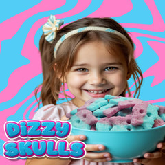 Pickmix Candy Sweden skull shape detail highlighting uniform candy molds and coating benefit