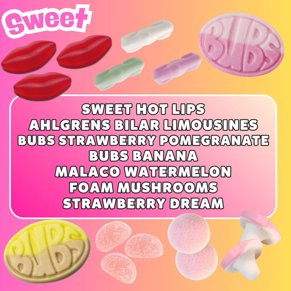 Pickmix Candy Sweden mixed candies in bowl ready to serve and share at parties