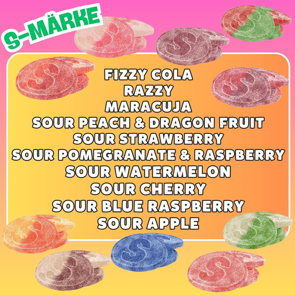 Pickmix Candy Sweden close-up of fizzy sugar coating highlighting chewy texture